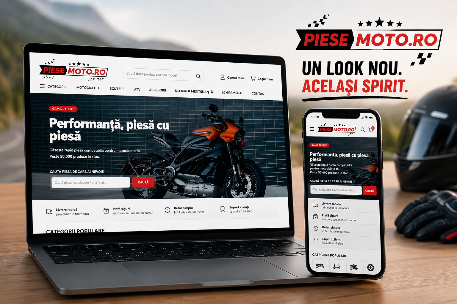 PieseMoto.ro – același spirit, o nouă platformă
