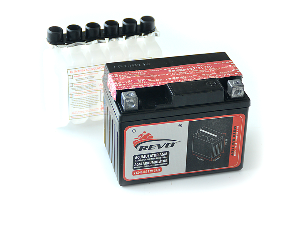 Acumulator Revo 12V-3Ah AGM (Absorbant Glass Mat)