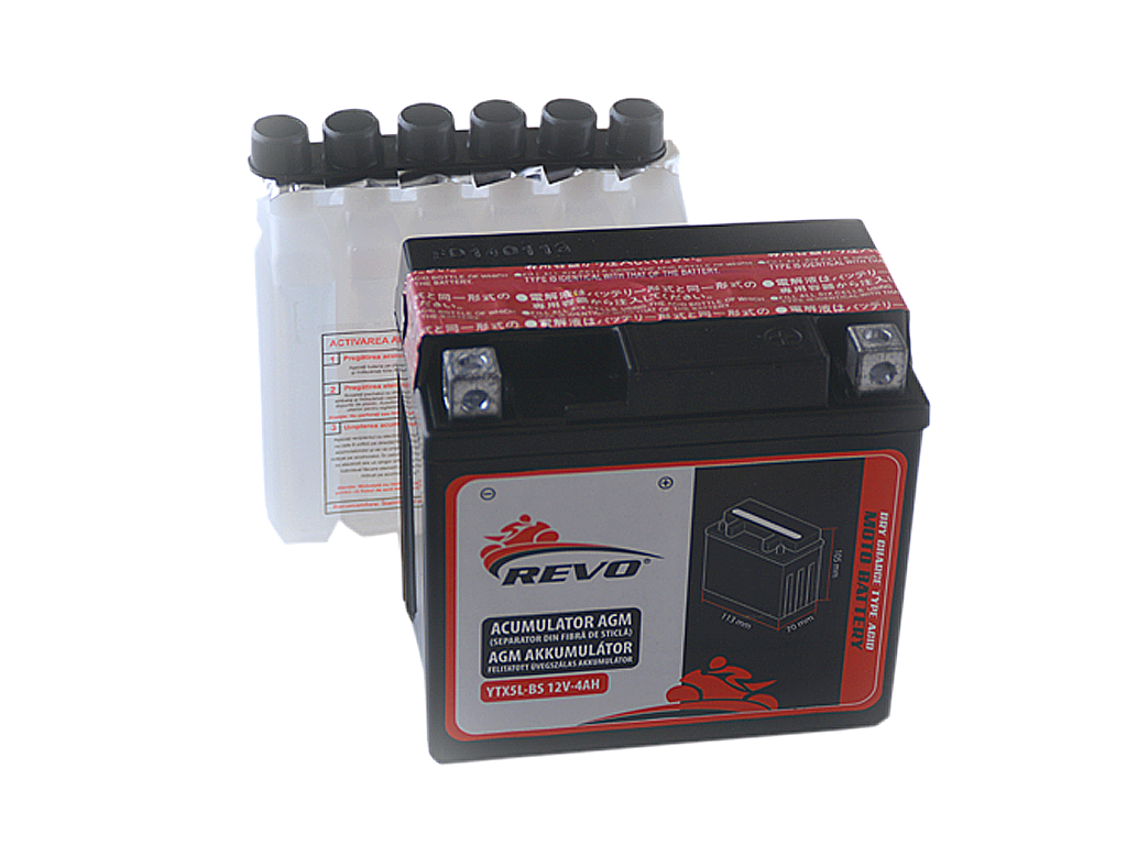 Acumulator Revo 12V-4Ah AGM (Absorbant Glass Mat)