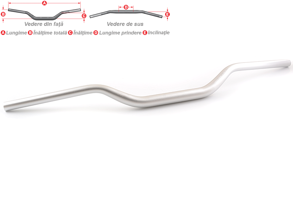 Ghidon Pazzaz MT-64K aluminiu AL7075, 28.6x802mm gri metalizat
