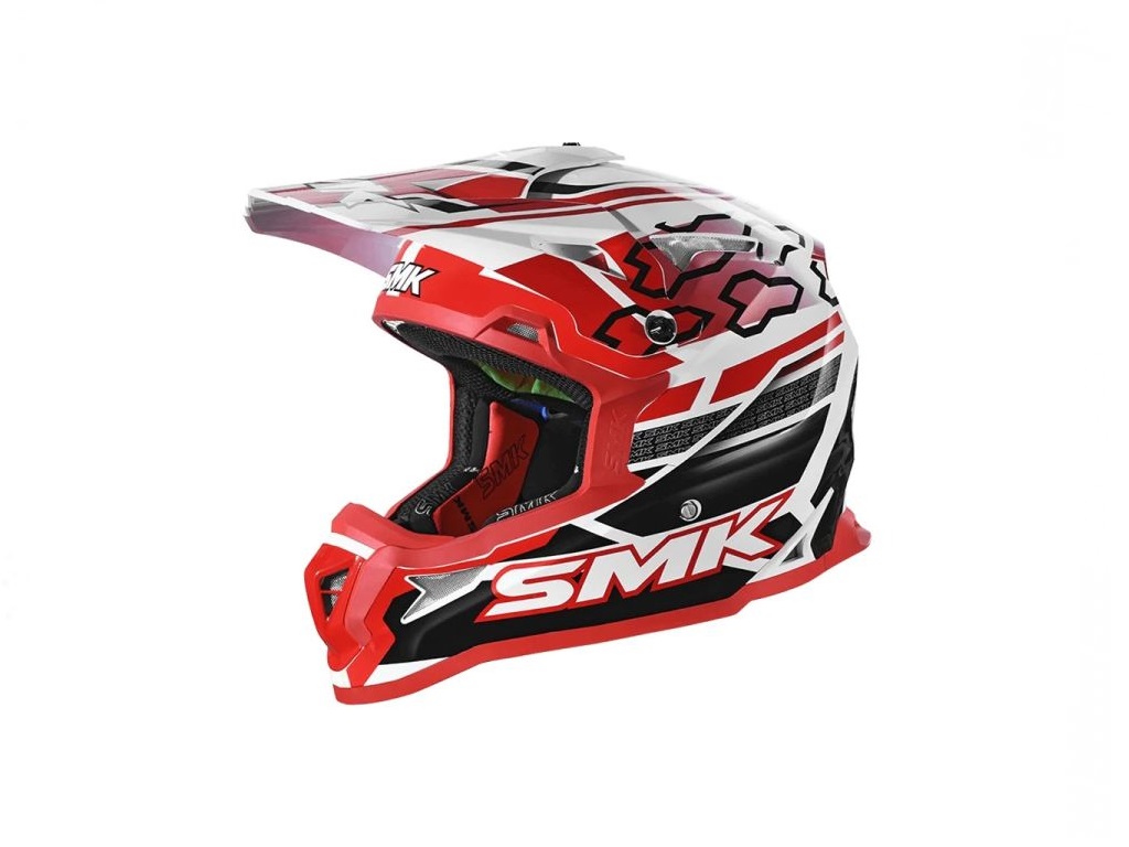 Casca moto off-road SMK ALLTERRA TRIBOU, negru-rosu, marimea S, unisex, SMK0117/24/GL123/S