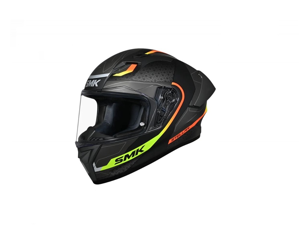 Casca moto integrala SMK STELLAR SPORT, negru+gri+galben marimea M, unisex, SMK0110/25/MA264/M