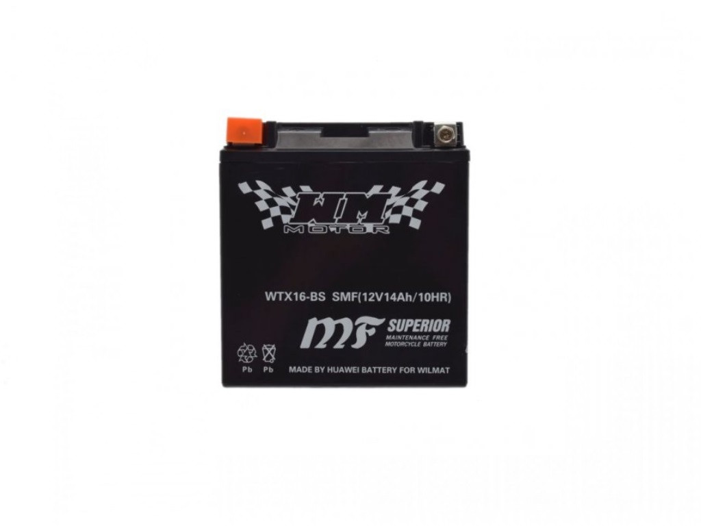 Acumulator 12V-14Ah YTX16-BS cu Acid,fara intretinere