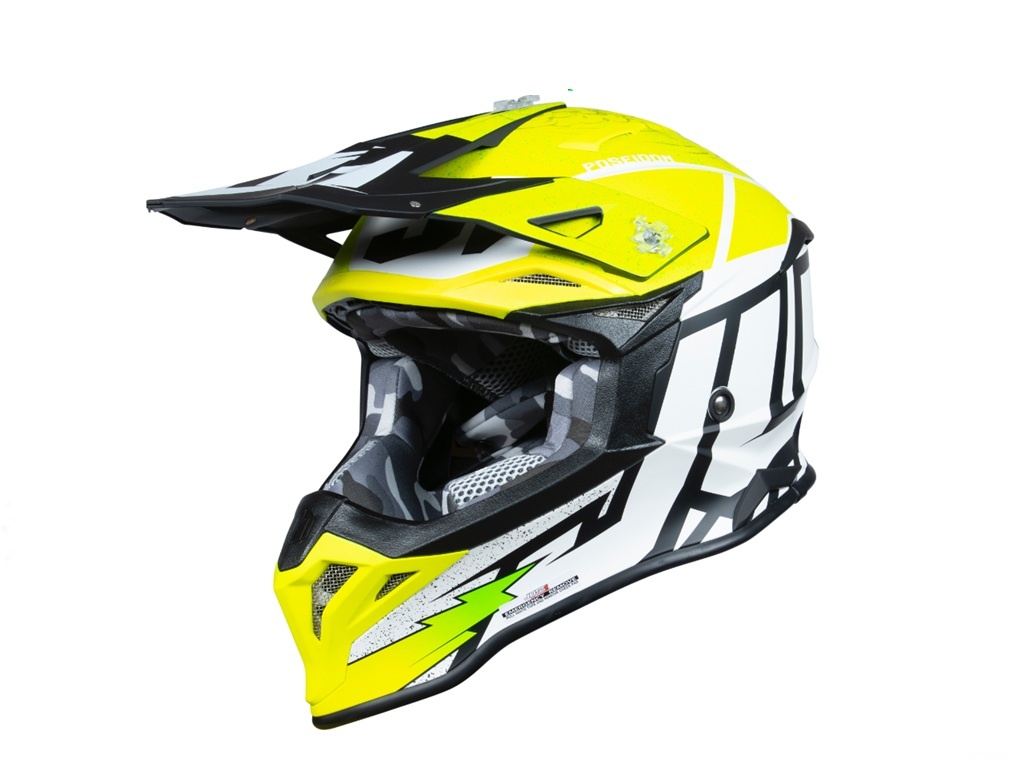 Casca enduro Just1 J39 Poseidon, negru+galben, marimea M