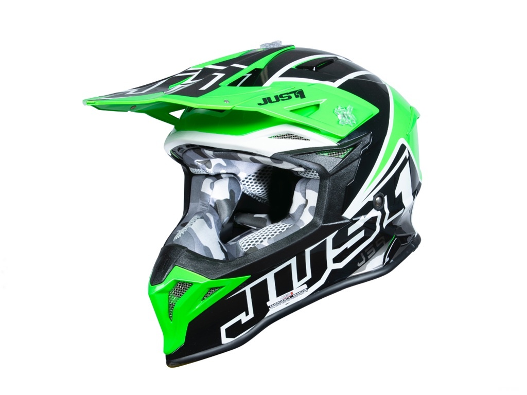 Casca enduro Just1 J39 Thruster, verde+negru, marimea S