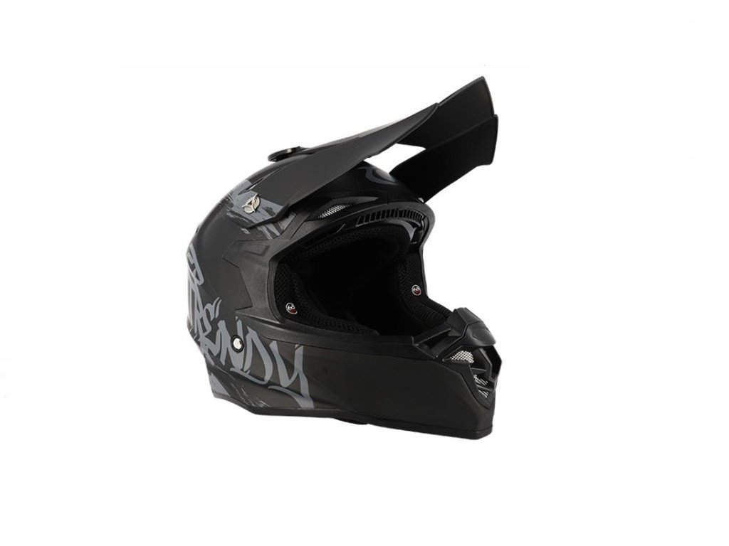 Casca moto enduro negru-gri mat TRENDY T-904, marimea L
