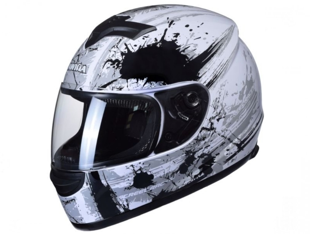 Casca moto integrala alb-negru Awina TN0700B-B3 marimea XXS