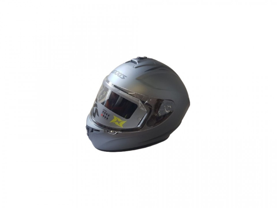 Casca moto policarbonat, unisex, gri