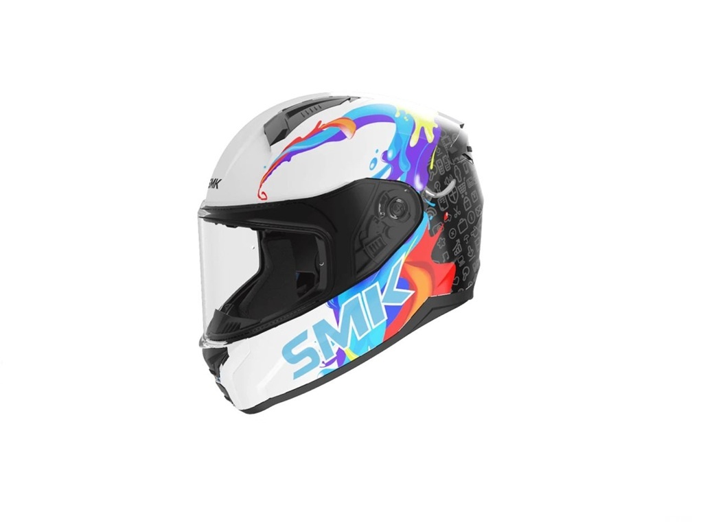 Casca moto integrala copii SMK BIONIC KIDS Splash, marimea YS, unisex, SMK0118/24/MA264/KS