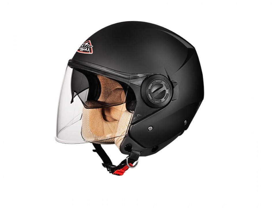 Casca open face SMK COOPER MAT BLACK GL200 marimea L, unisex, SMK0109/17/MA200/L