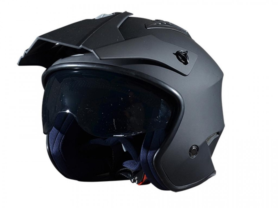 Casca moto open face negru mat TRENDY T-001, marimea L
