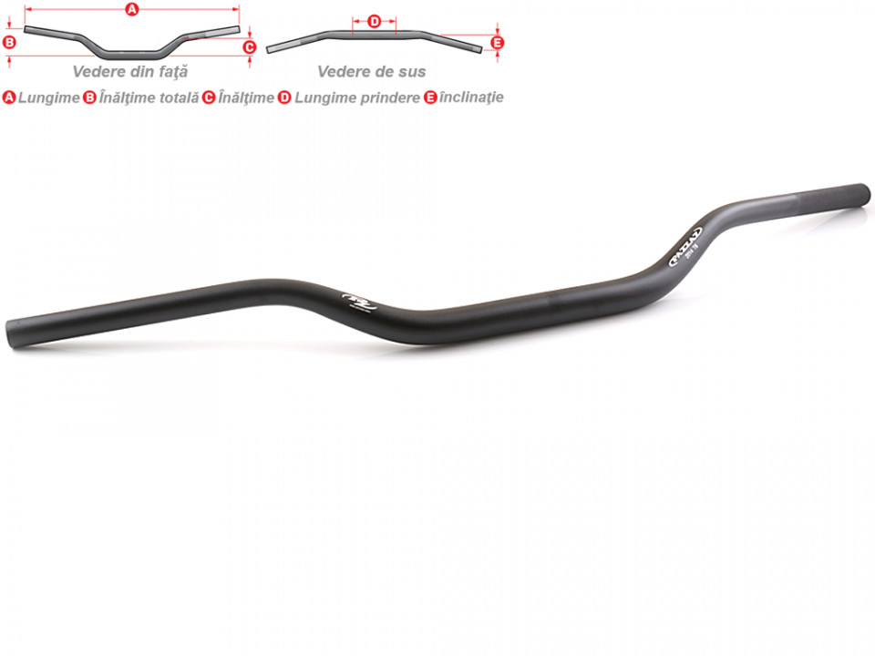 Ghidon Pazzaz MT-195K aluminiu AL2014, 28.6x804mm negru