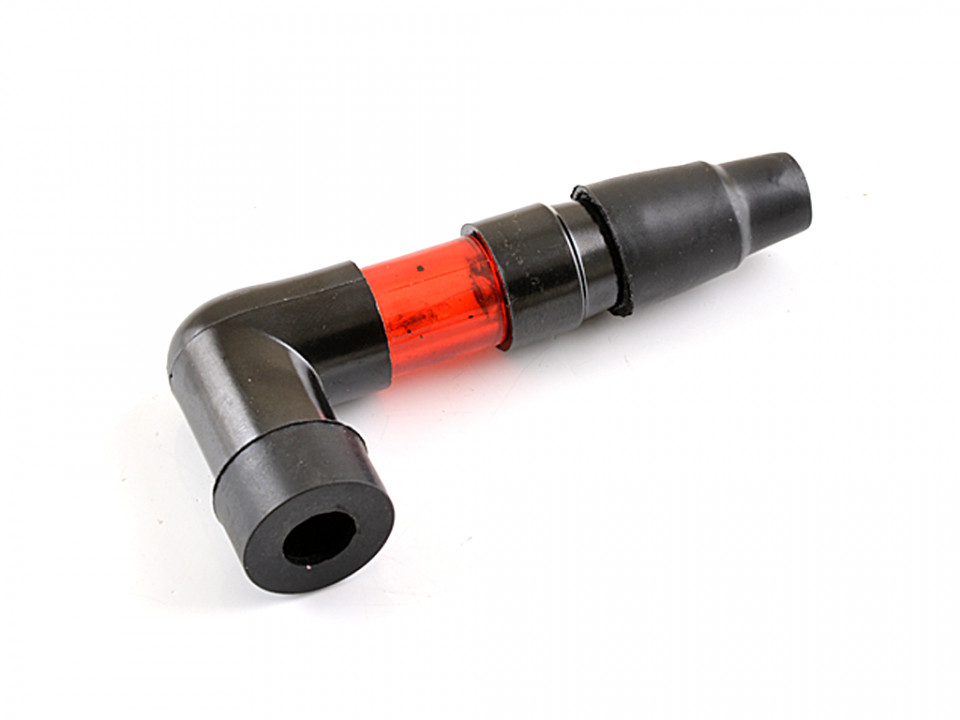 Pipa bujie plastic cu led (rosu)