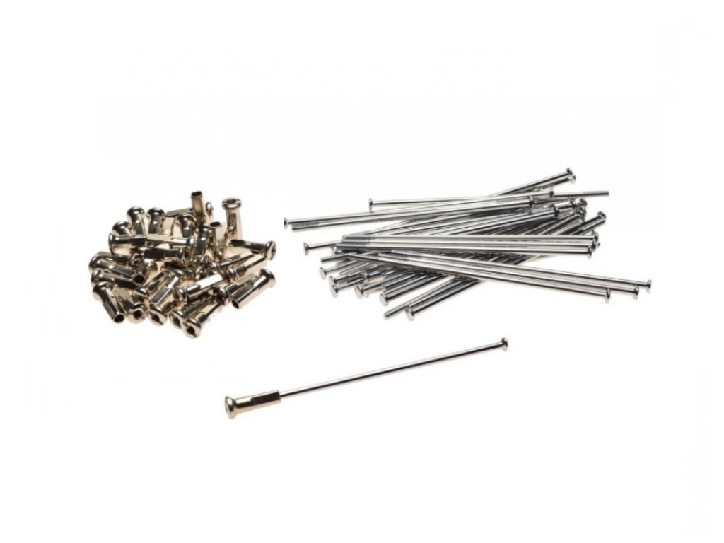 Set 36 spite si nipluri 121 mm pentru jante de 16 inch, grosime 3.2 mm