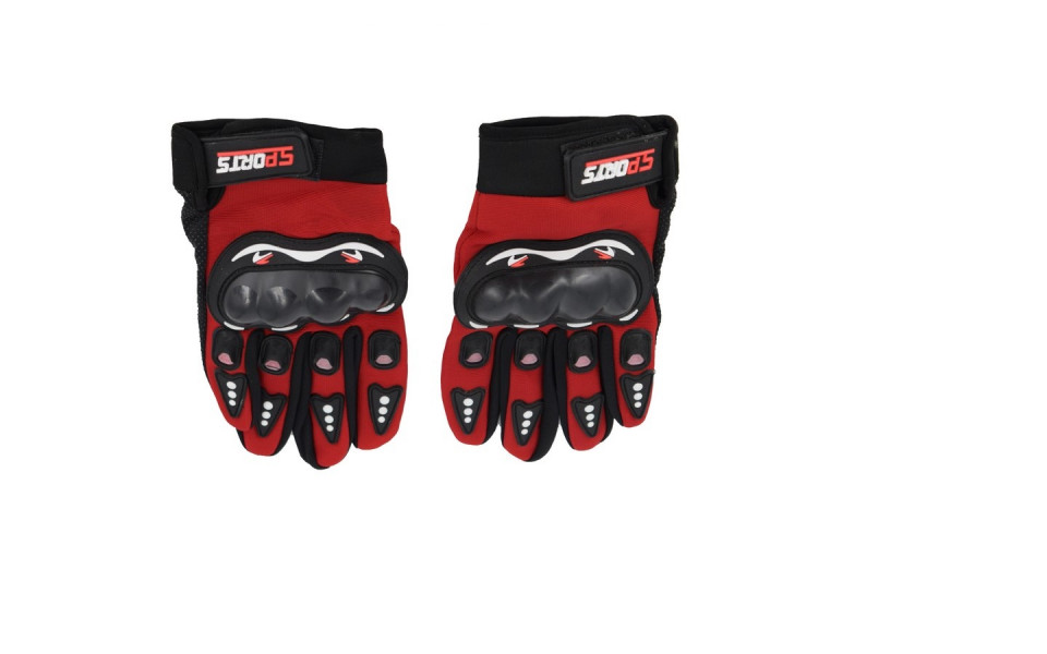 Set manusi moto negru-rosu