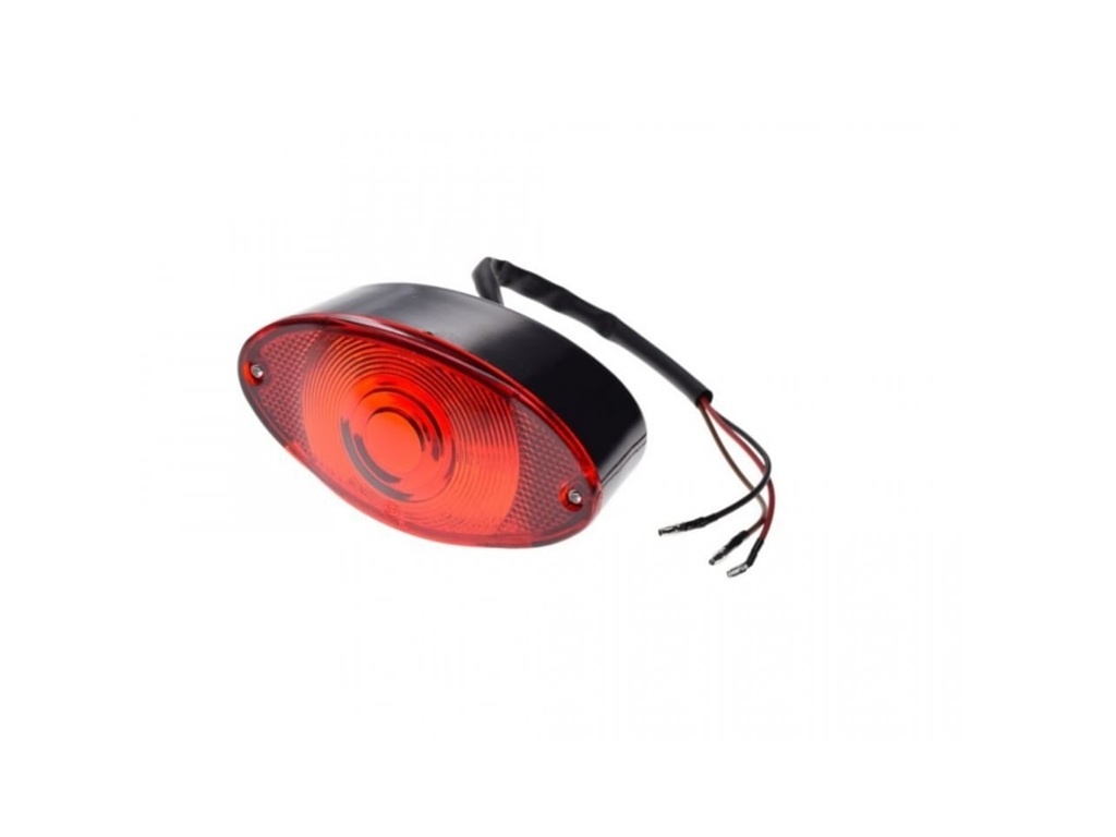 Stop spate moto/ATV carcasa neagra, lentila rosie