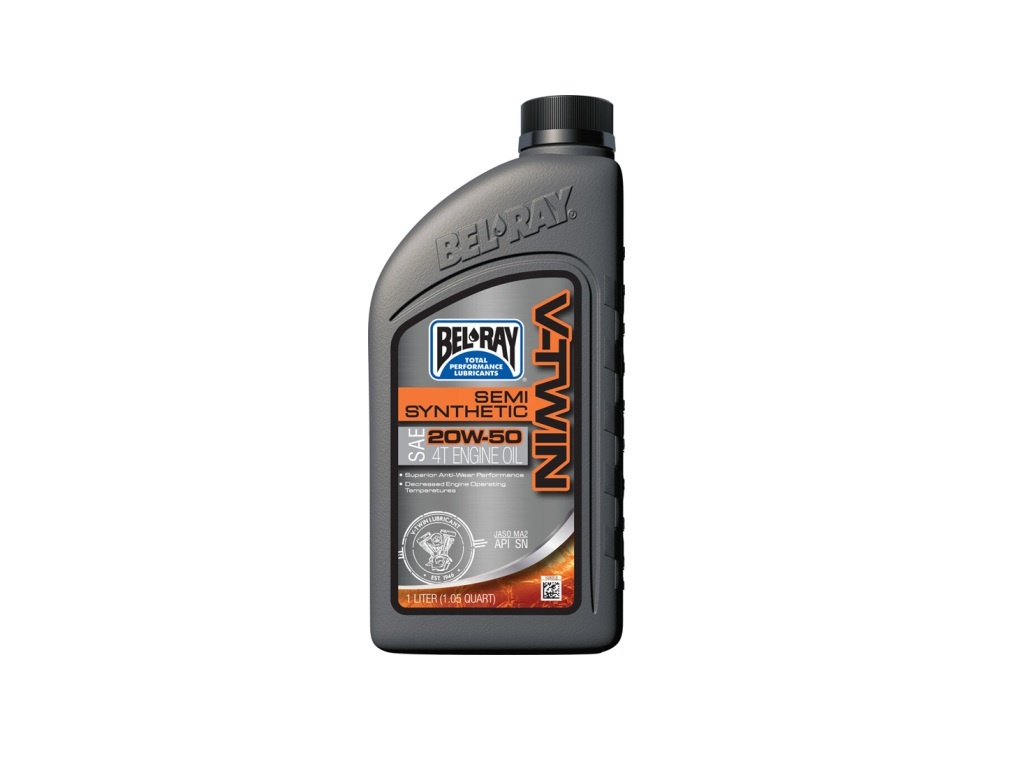 Ulei motor V-TWIN 20W50 4T Semi-Synthetic, 1 litru, Bel-Ray